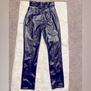 Black leather Pants by Rehab Lab